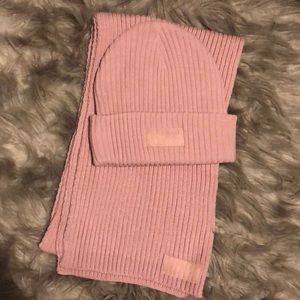 PINK Scarf&Beanie Set